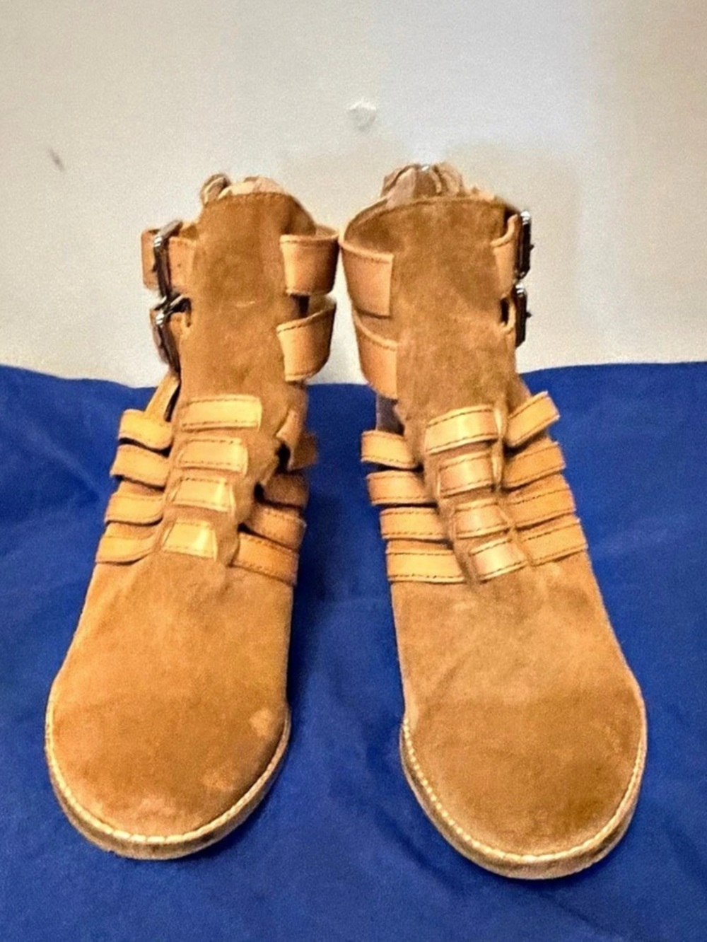DOLCE VITA  Strappy Heeled 100% leather suede  Ankle Boots